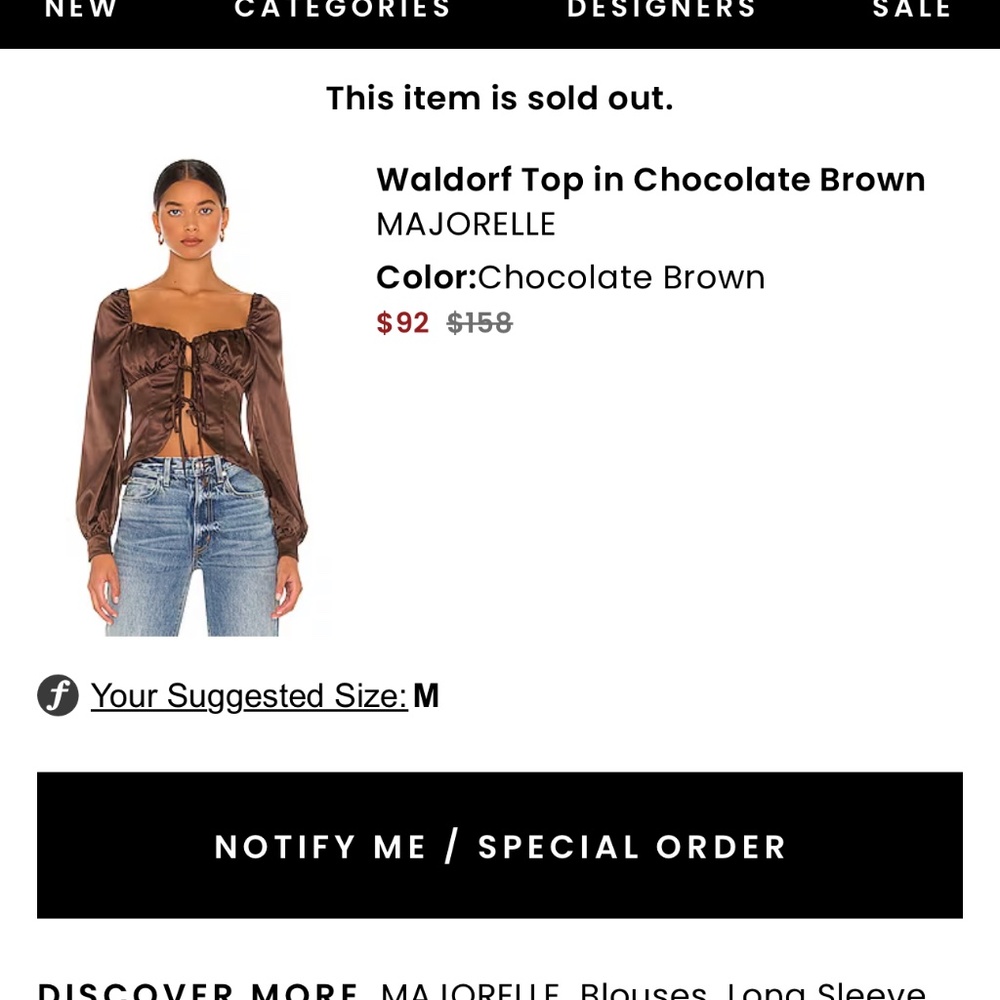 Majorelle Waldorf Top